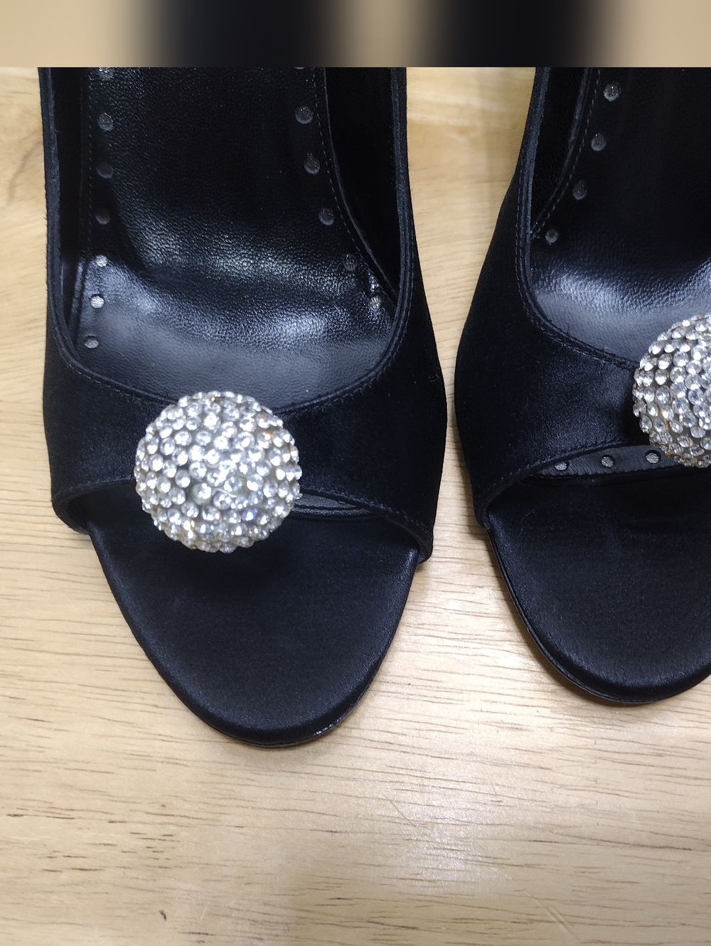 Vintage Yves Saint Laurent Pumps Heels Black 37.5 - Picture 2 of 10